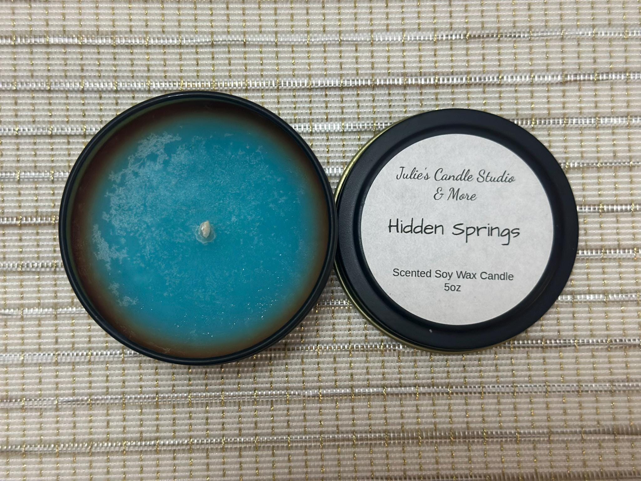 hidden spring scented 5oz soy wax candle