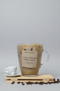 Iced coffee and Vanilla Carmel scented 10oz soy wax candle
