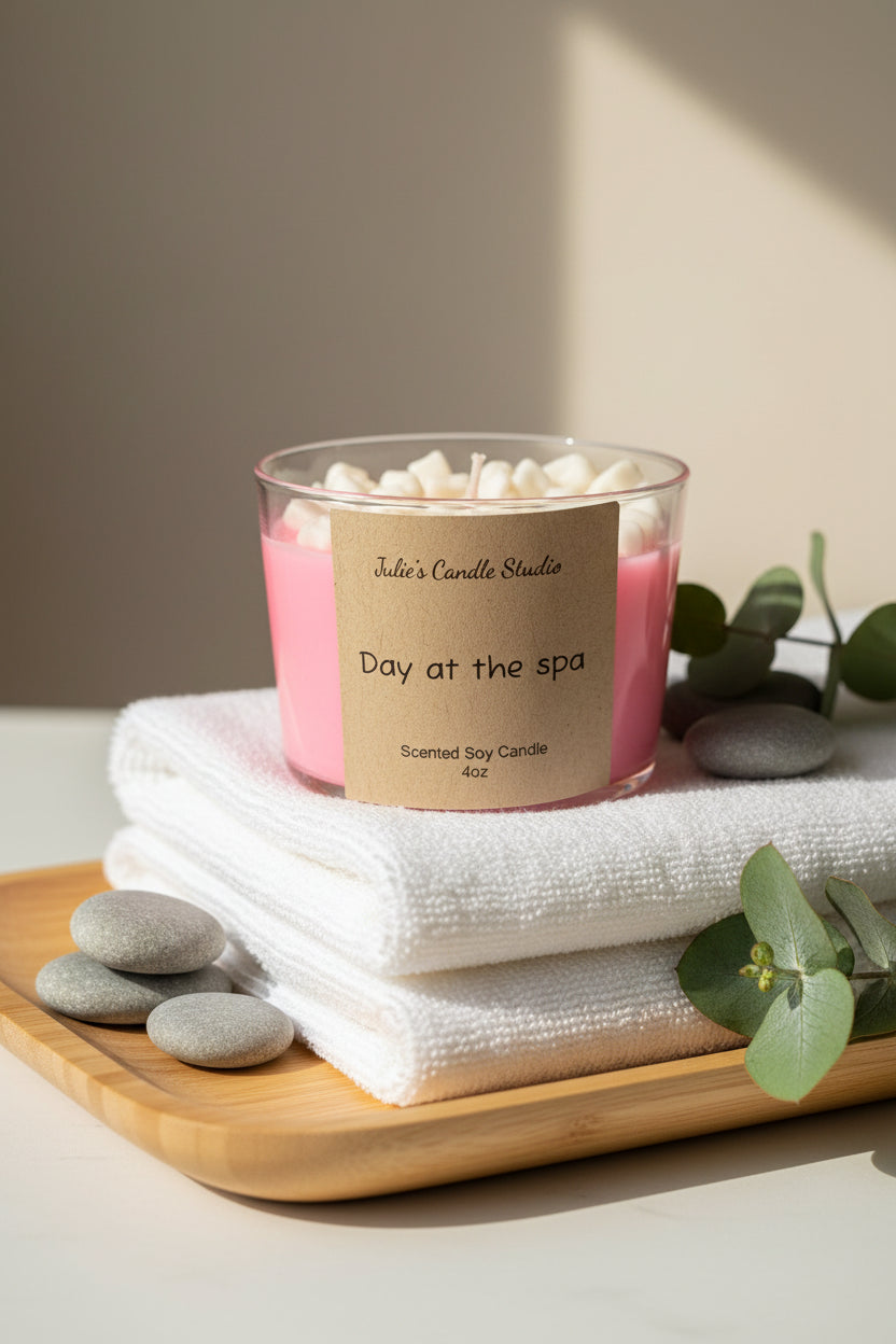 Day at the spa scented 6oz candle