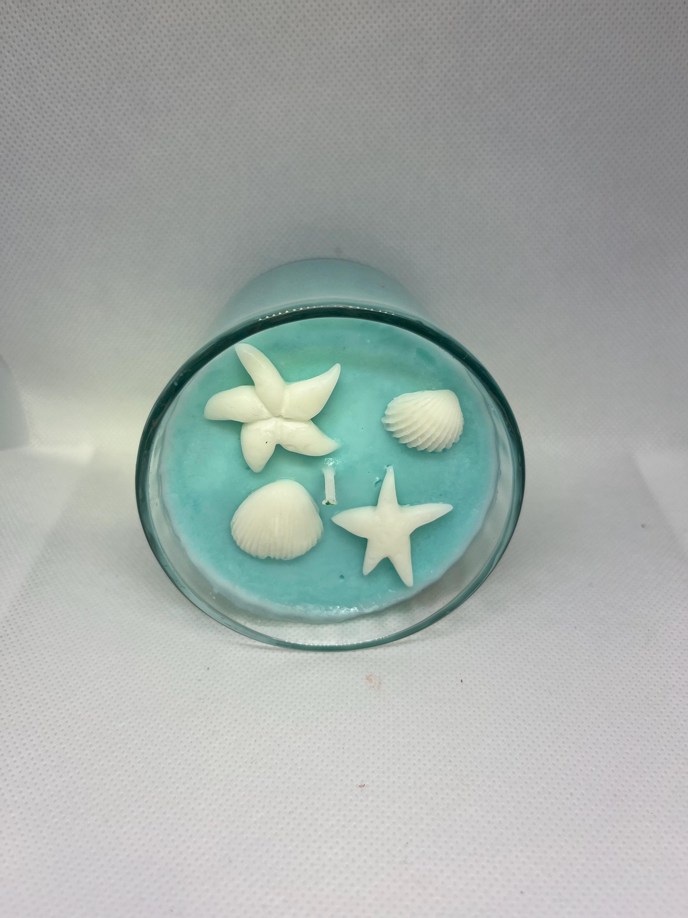 Caribbean sea breeze scented 6oz soy wax candle