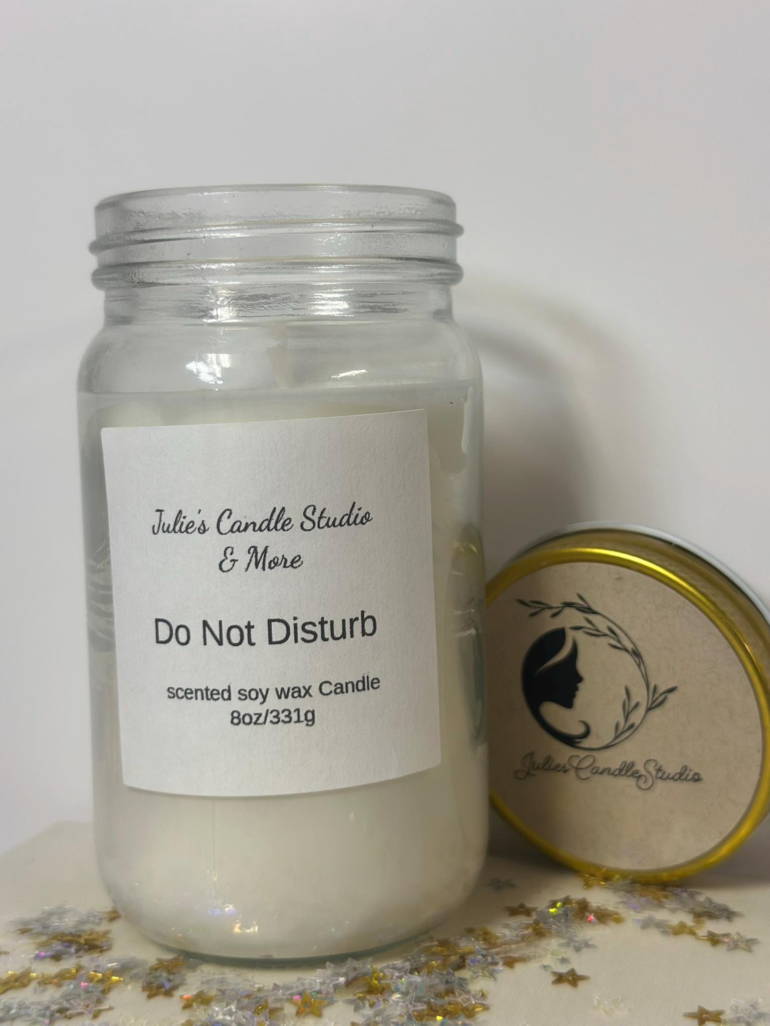 Do not disturb scented 8oz scented soy wax candle