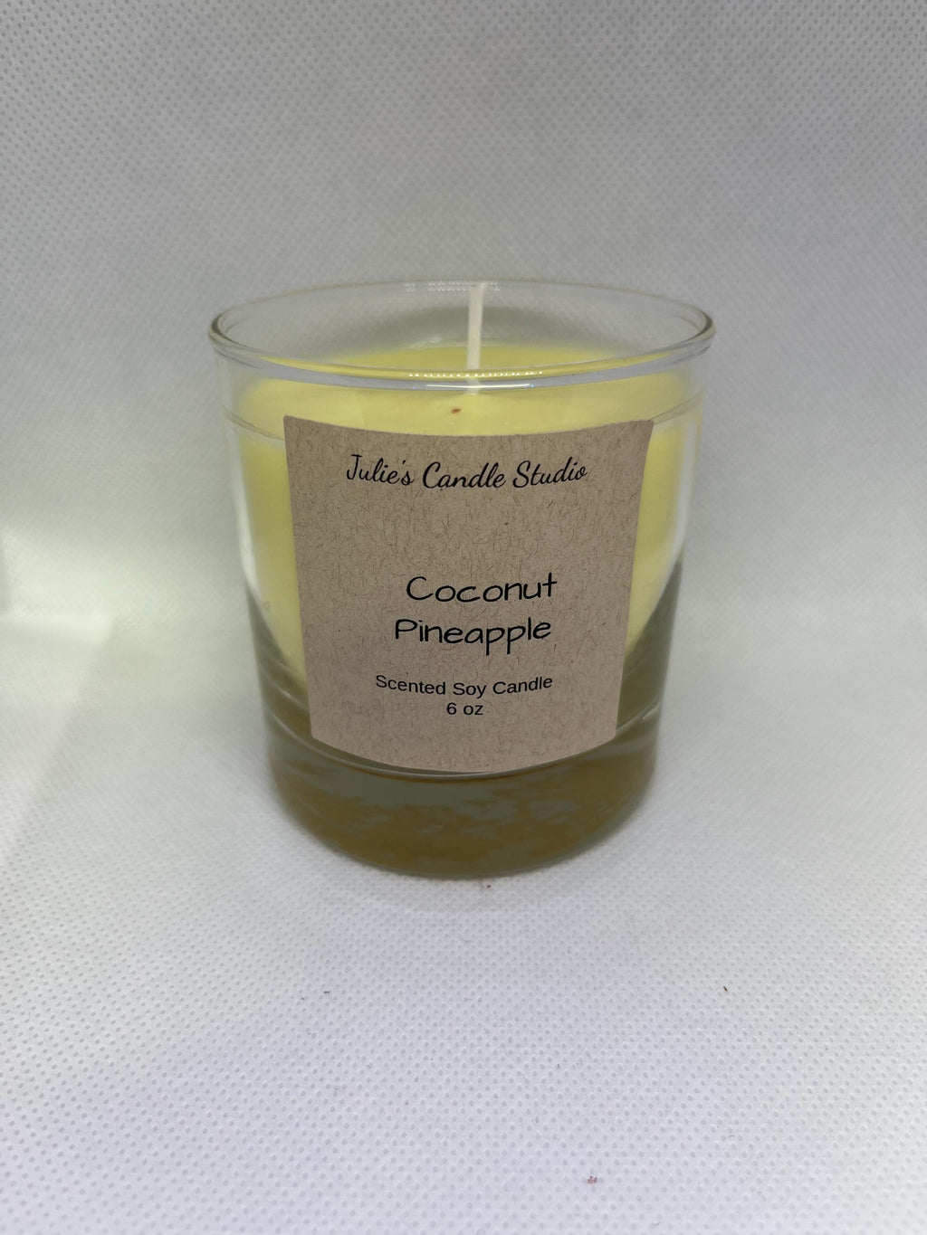 Coconut pineapple scented 6oz candle