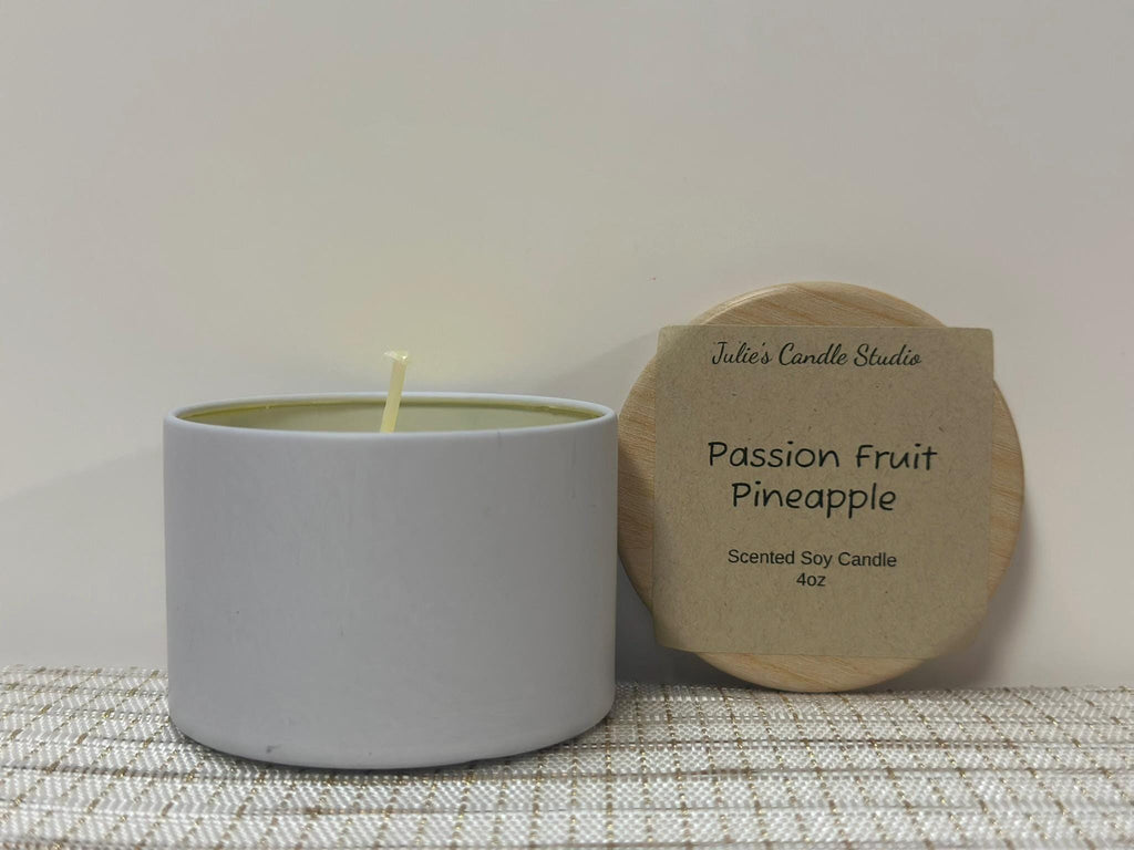 Passion fruit Pineapple scented 4oz Candles