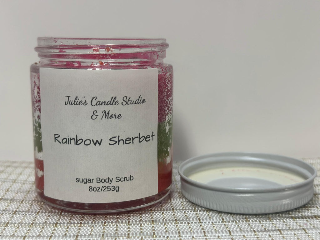 Rainbow sherbet body scrub