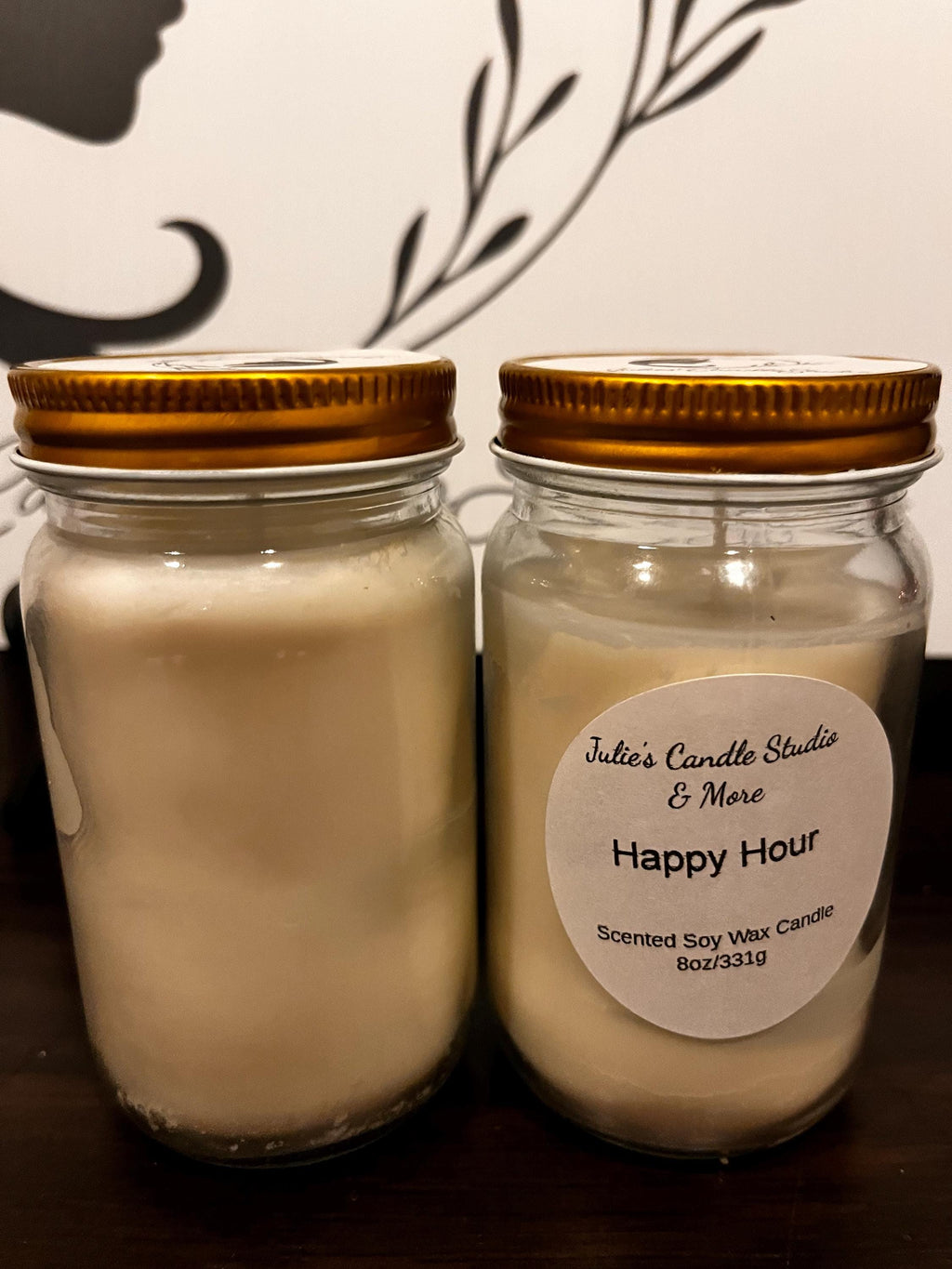 Happy hour scented 8oz soy wax candle