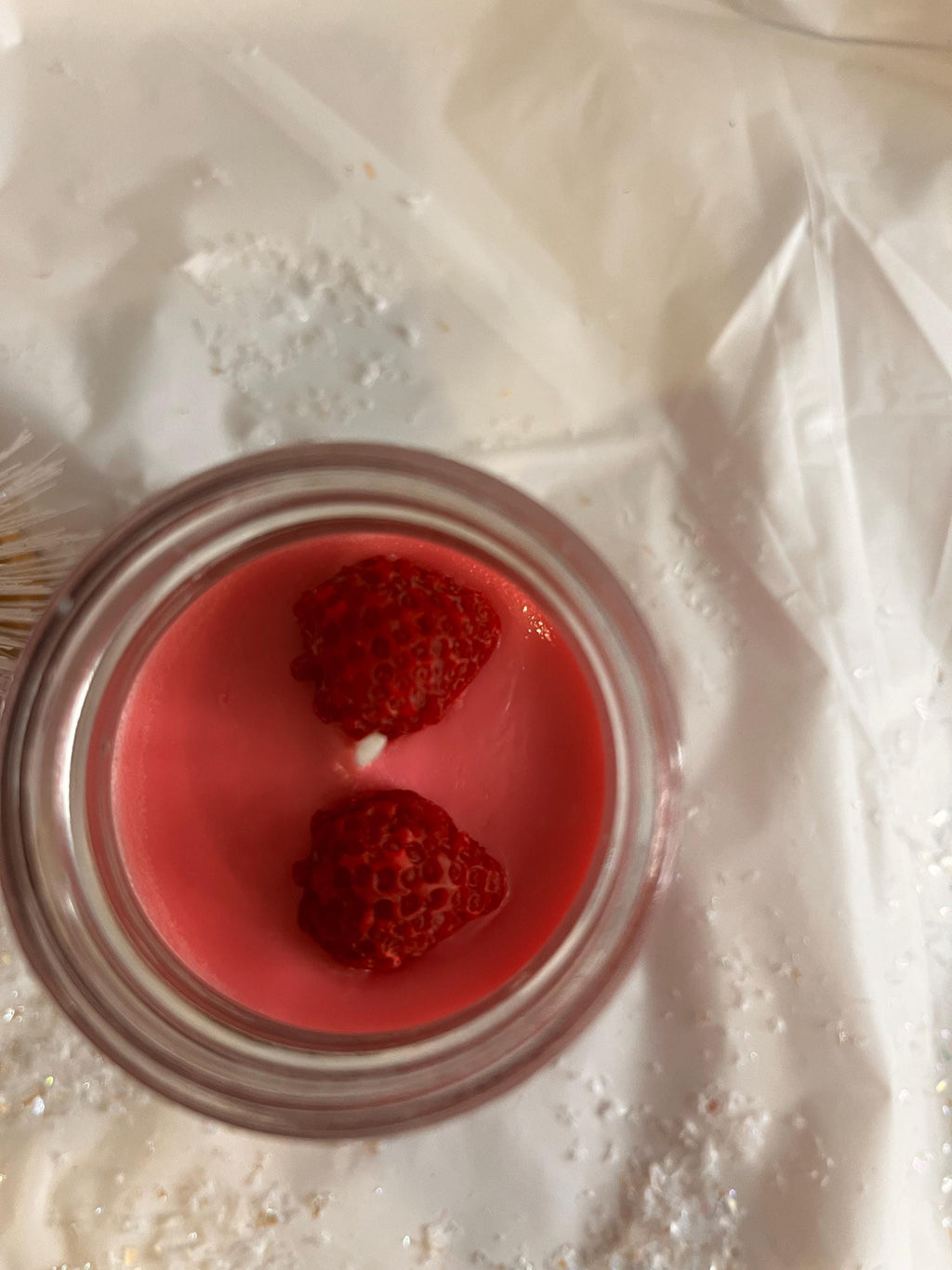 Strawberry Pound Cake Candle, Homemade Soy Wax Candle (8oz)