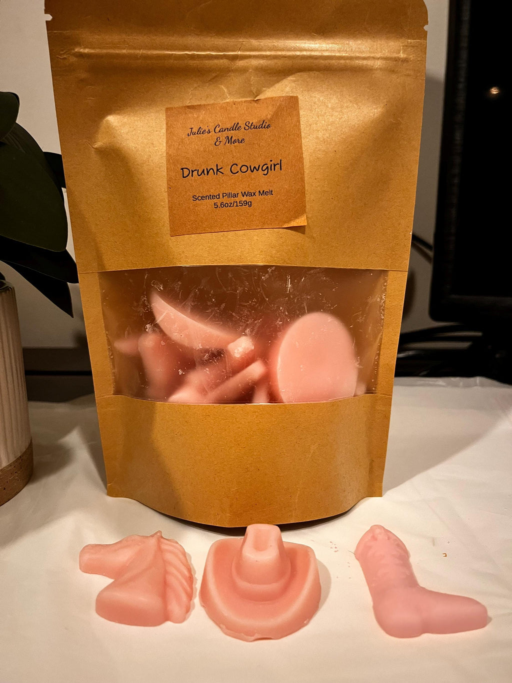 Drunk Cowgirl Scented Soy Wax Melts, Leather Tropical Scent, 5 oz