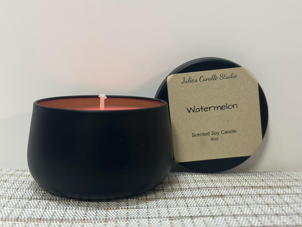 Watermelon scented 4oz candle