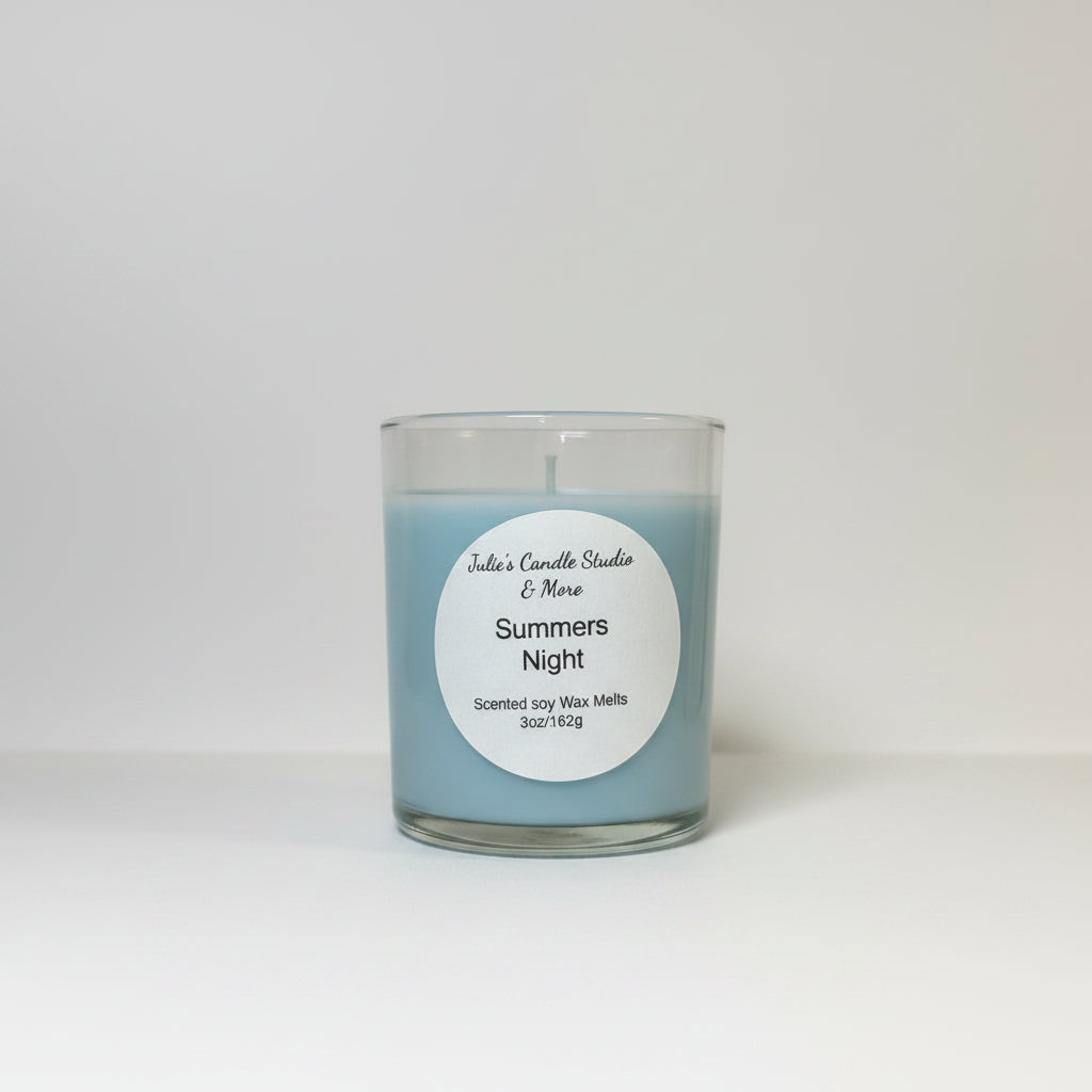 Summer night scented 4oa soy wax candle