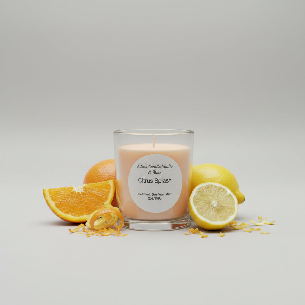 Citrus splash 8 oz soy wax candle,