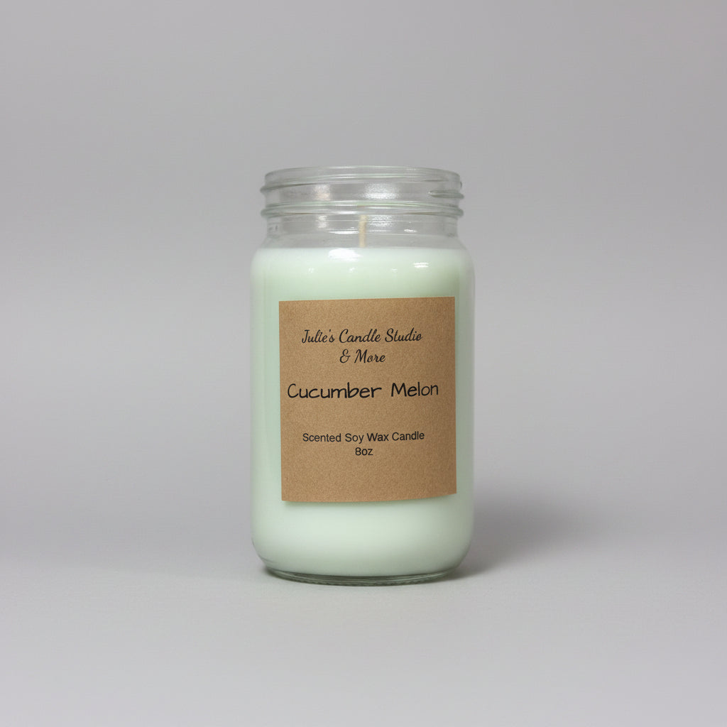 Cucumber Melon Soy Wax Candle,