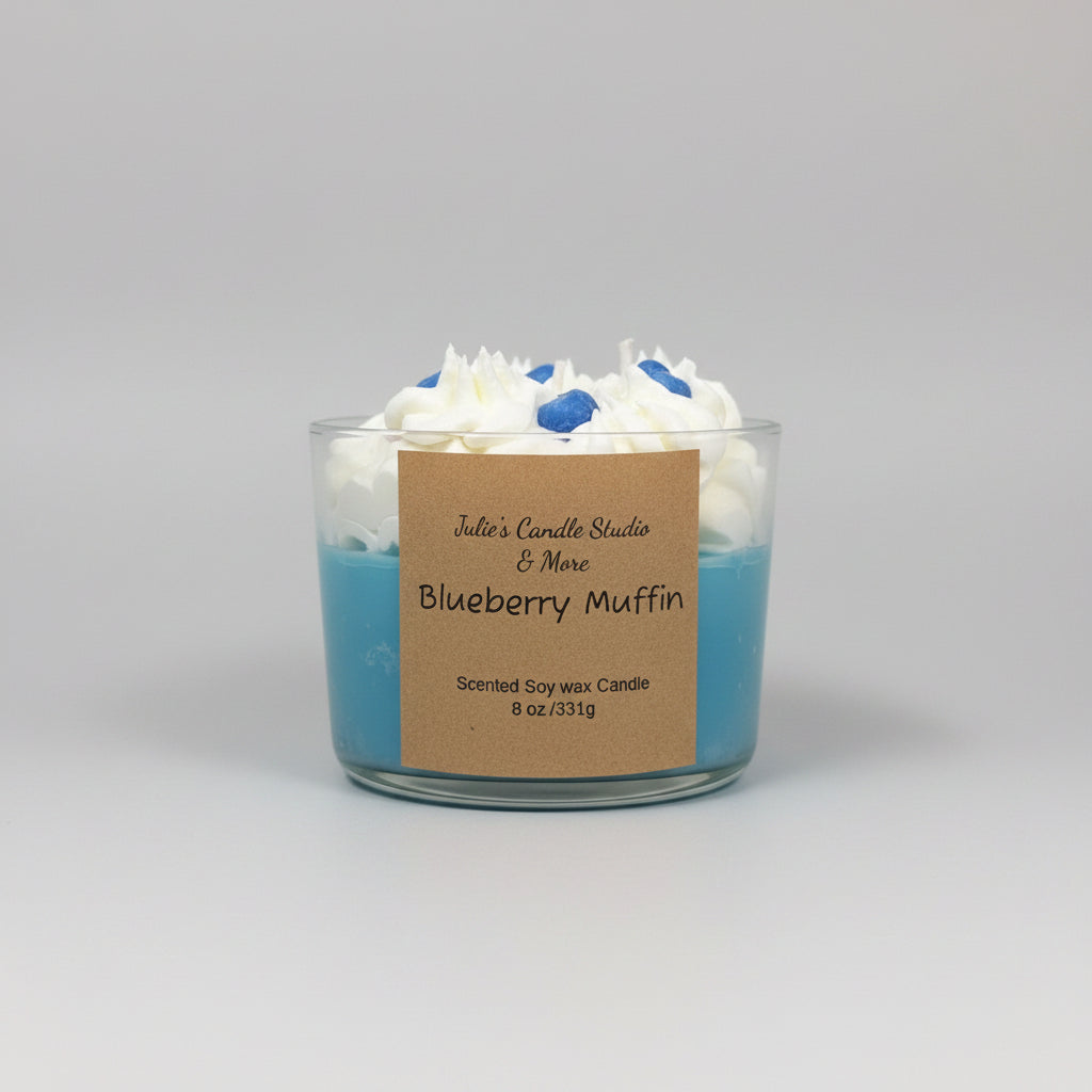 Blueberry Muffin Scented Soy Candle, 8oz