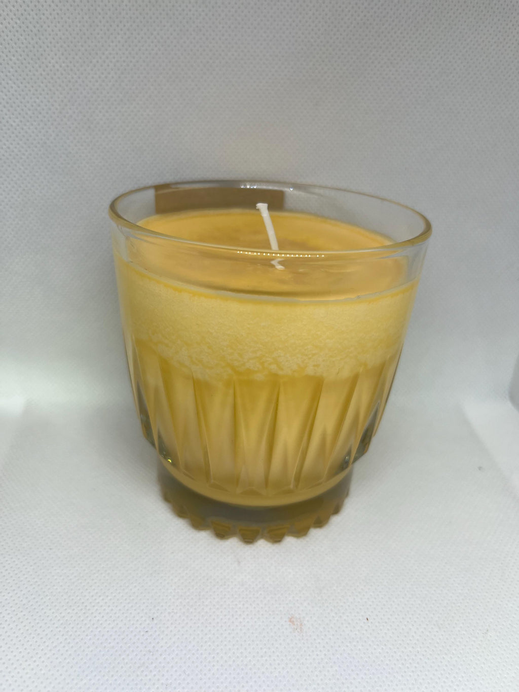 Mango and coconut milk scented 8oz scented soy wax candle