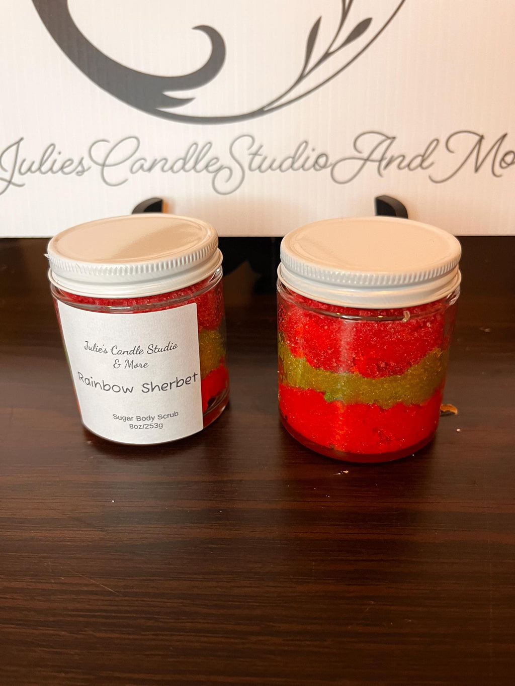 Rainbow sherbet body scrub