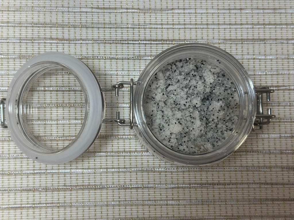 Wildflower and honey scented 8oz body scrub