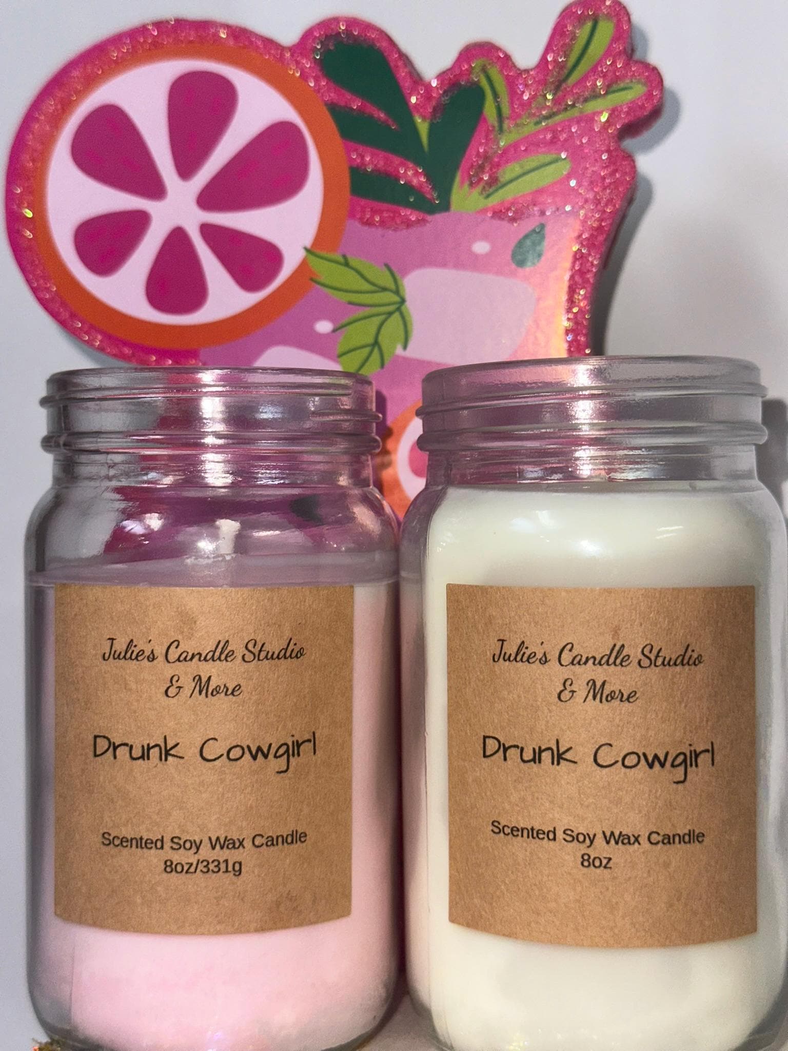 Drunk Cowgirl 8oz Soy Wax Candle,