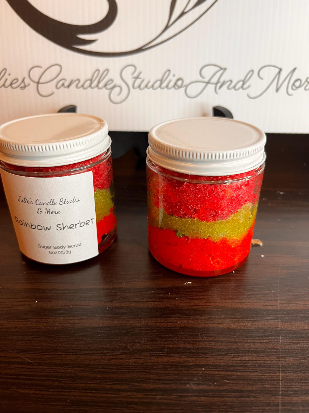 Rainbow sherbet body scrub