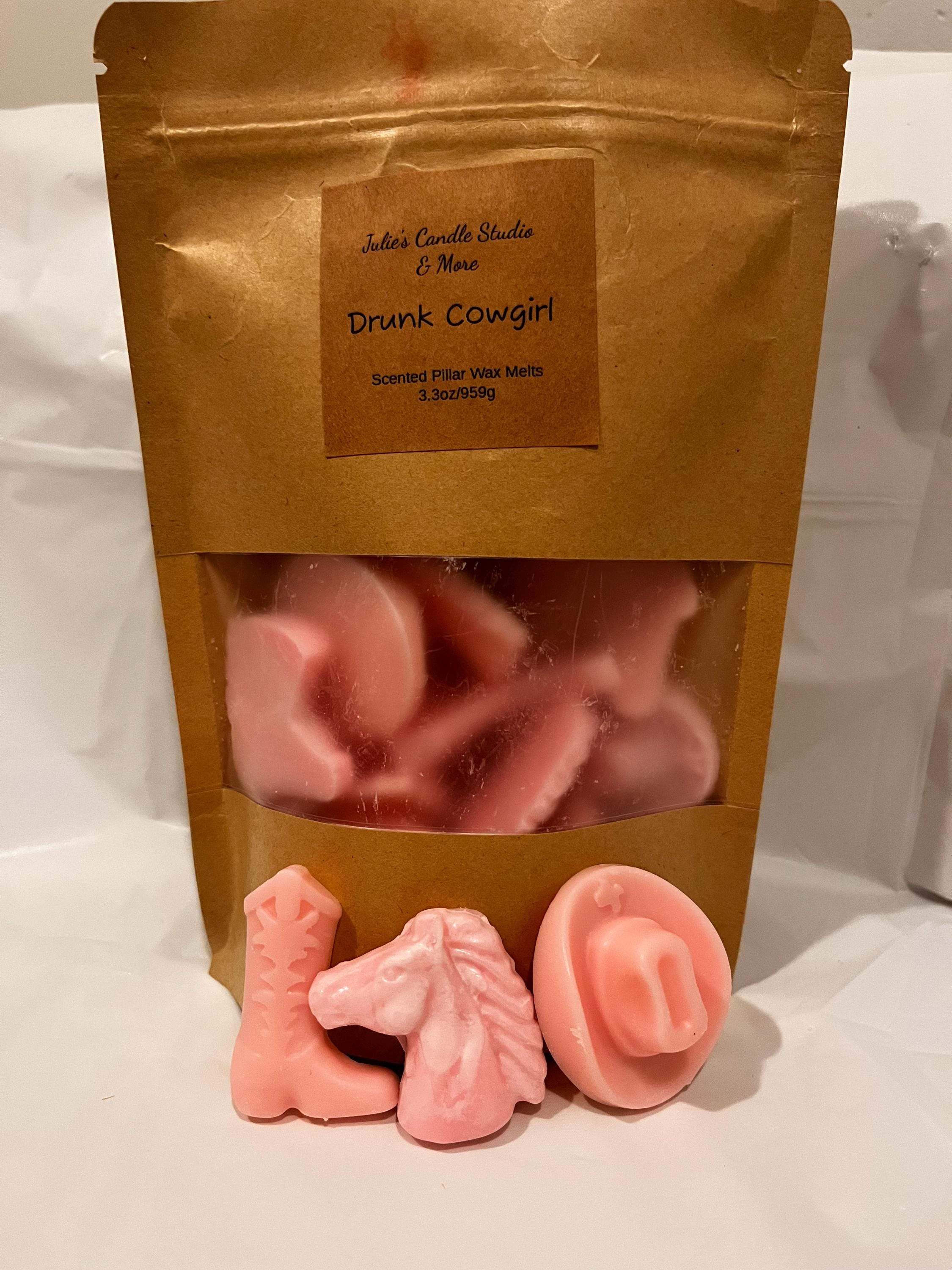 Drunk cowgirl 5 oz wax melts, gift giving, homemade, scented wax