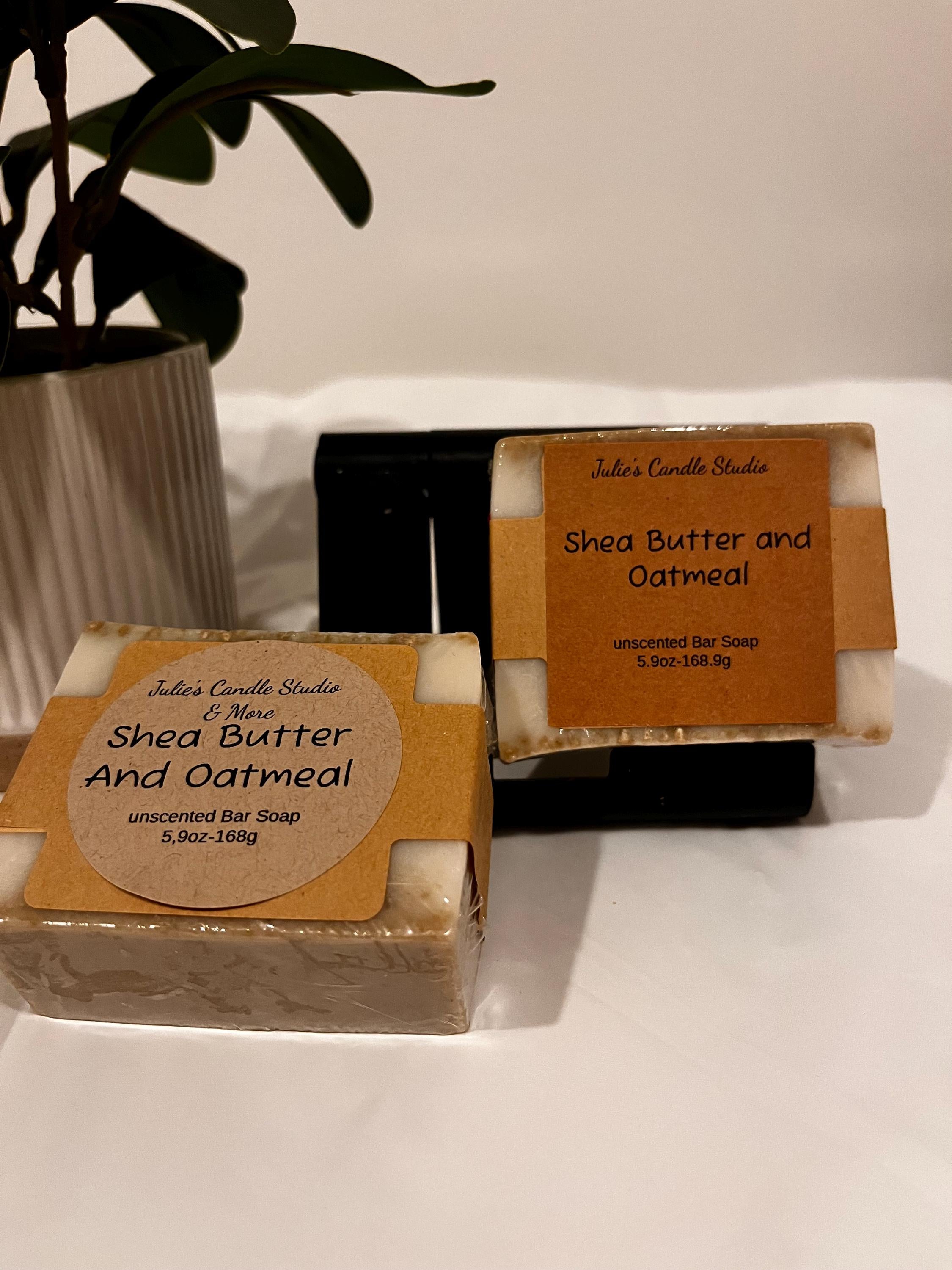 Shea butter and oatmeal soap, gift giving, skin care