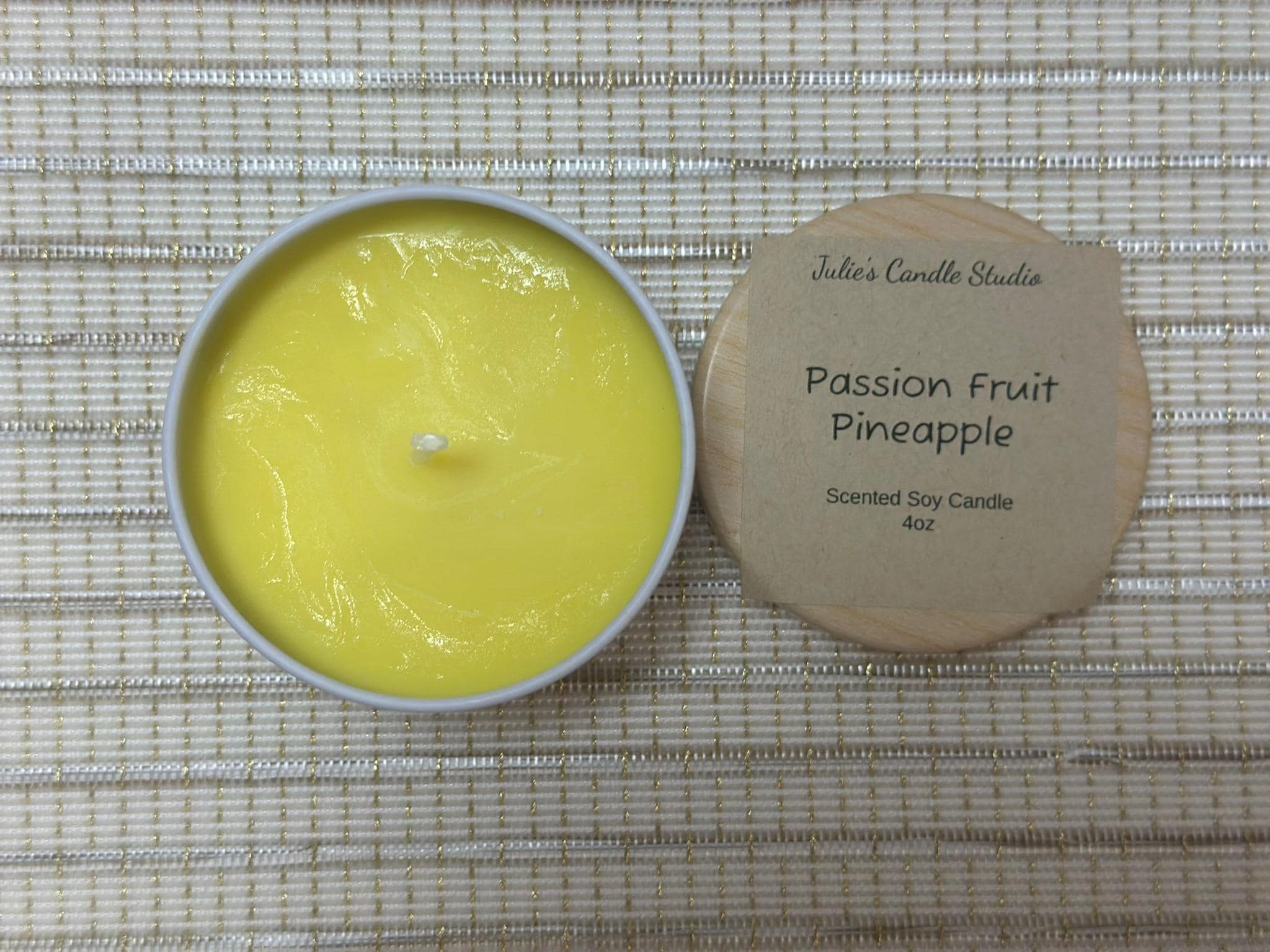 Passion fruit Pineapple scented 4oz Candles