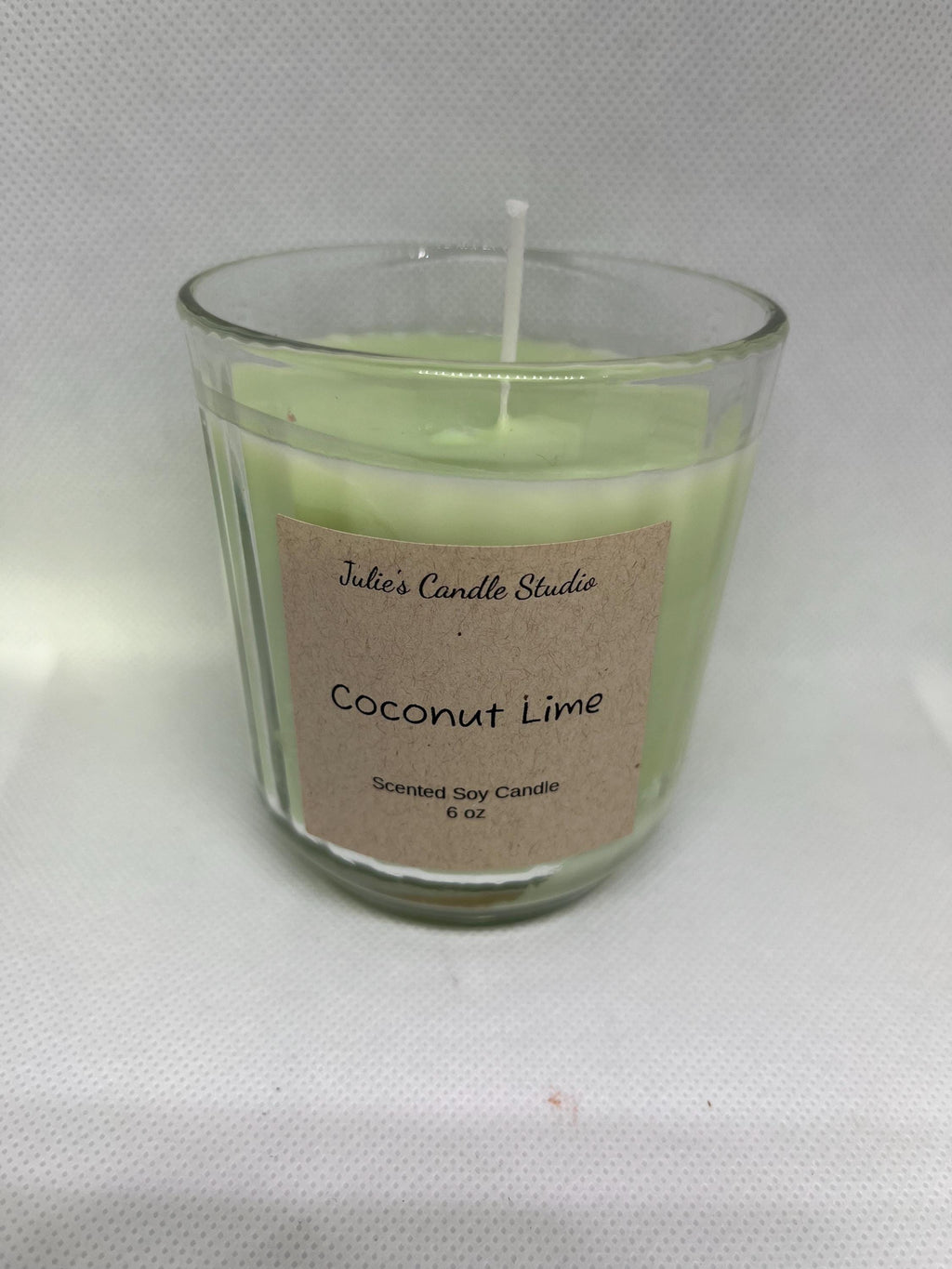 Coconut lime scented 6oz candle