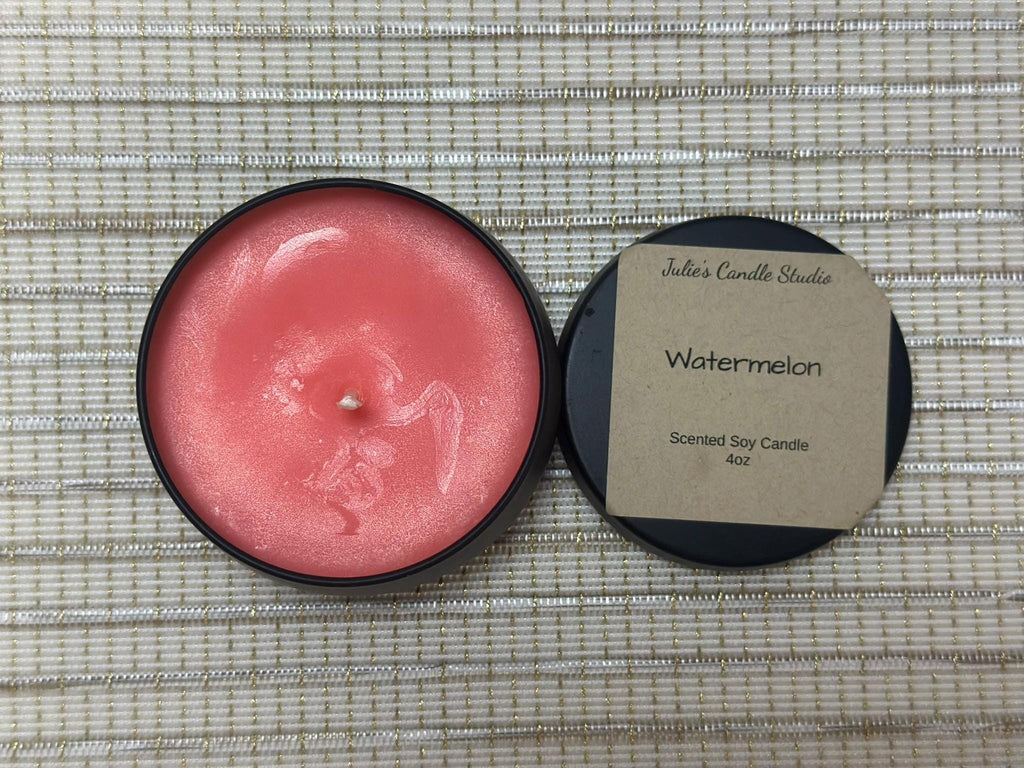 Watermelon scented 4oz candle