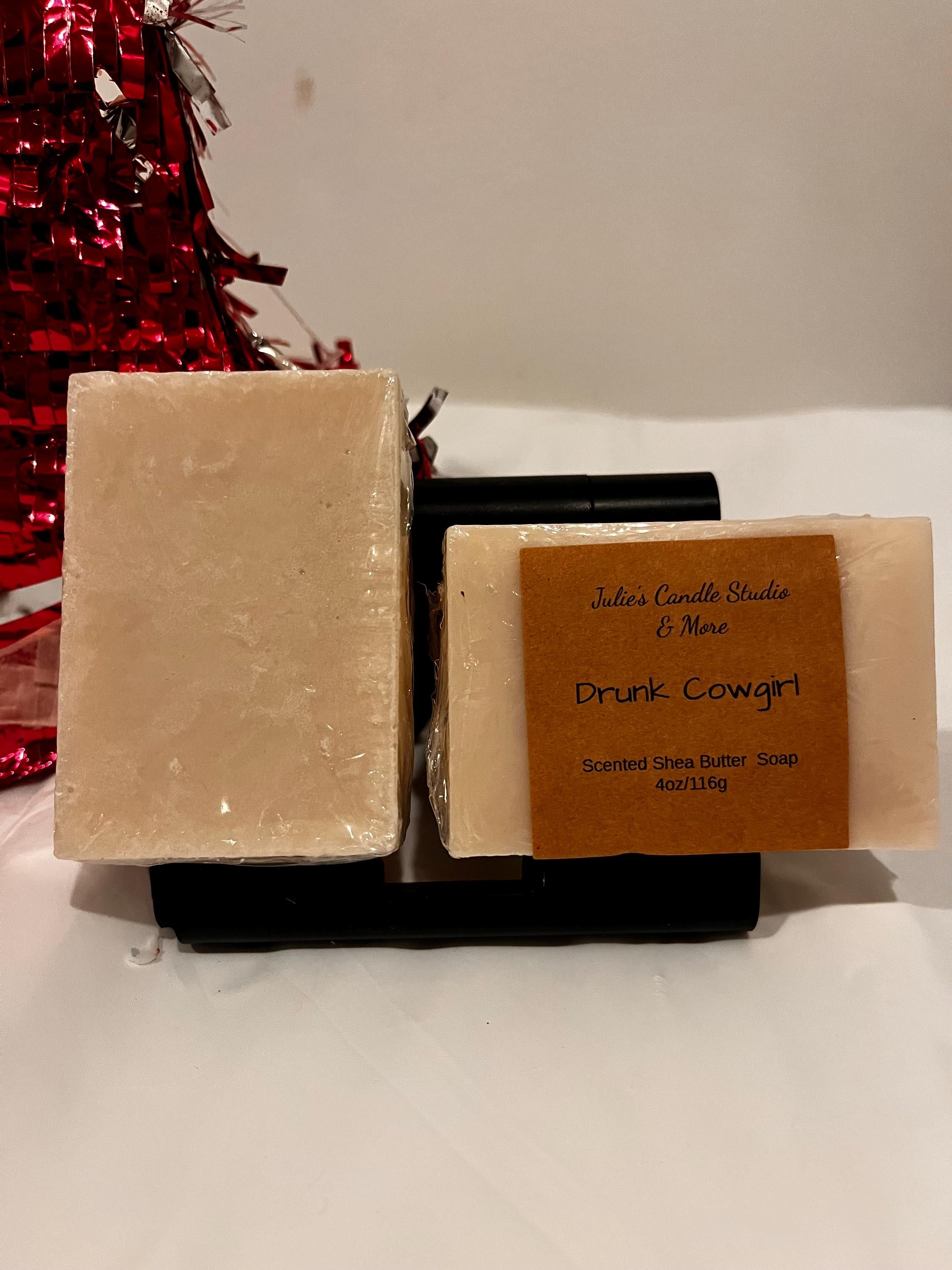 Handmade Shea Butter Soap, Drunk Cowgirl Scent