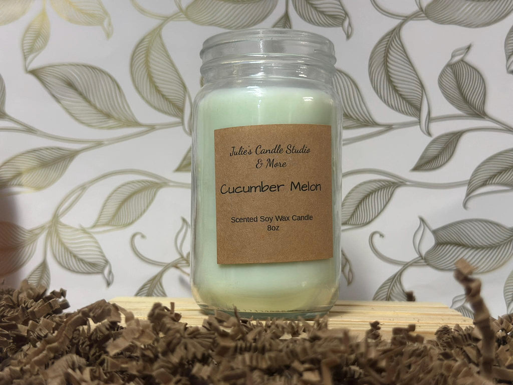 Cucumber Melon Soy Wax Candle,
